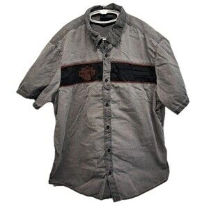 Harley Davidson HD Men’s Iron Bond Short Sleeve Shirt Grey 2XL